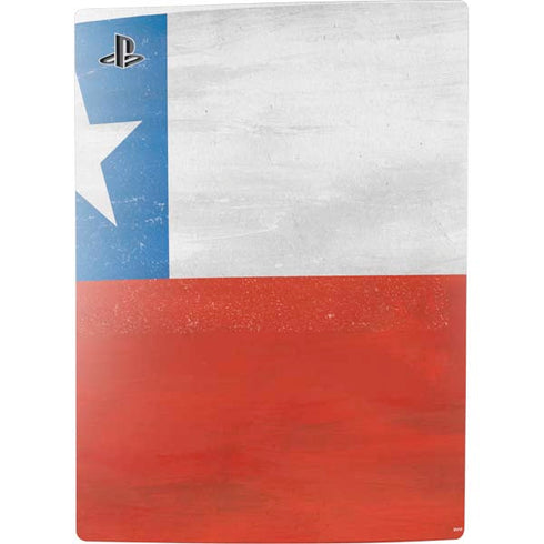 Chile Flag Distressed PS5 Console Skin