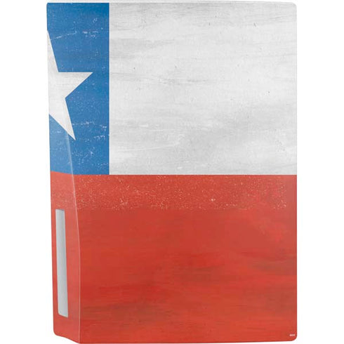 Chile Flag Distressed PS5 Console Skin