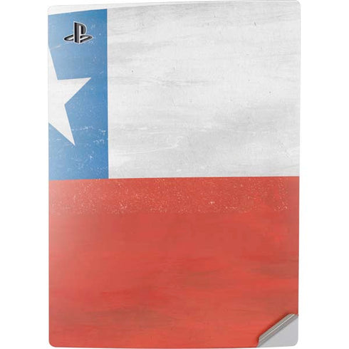 Chile Flag Distressed PS5 Digital Edition Console Skin