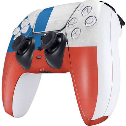 Chile Flag Distressed PS5 Controller Skin