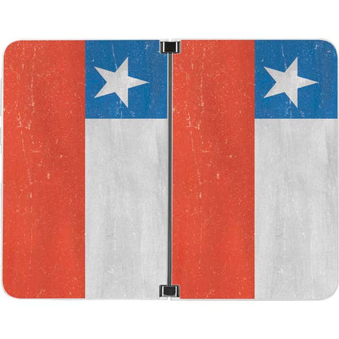 Chile Flag Distressed Surface Duo Skin