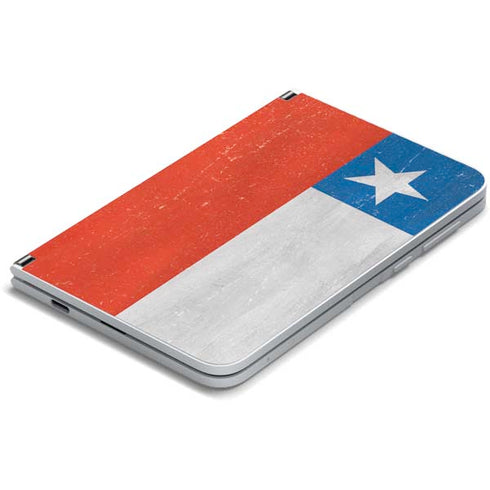 Chile Flag Distressed Surface Duo Skin