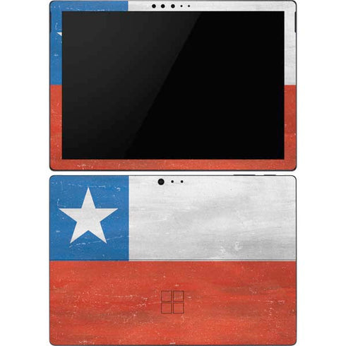 Chile Flag Distressed Surface Pro 6 Skin