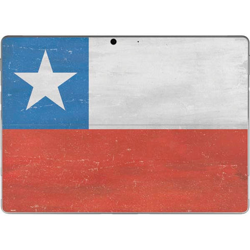 Chile Flag Distressed Surface Pro 9 Skin