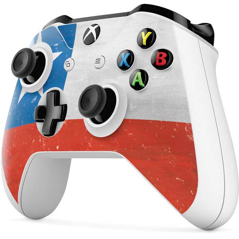 Chile Flag Distressed Xbox One S All-Digital Edition Bundle Skin