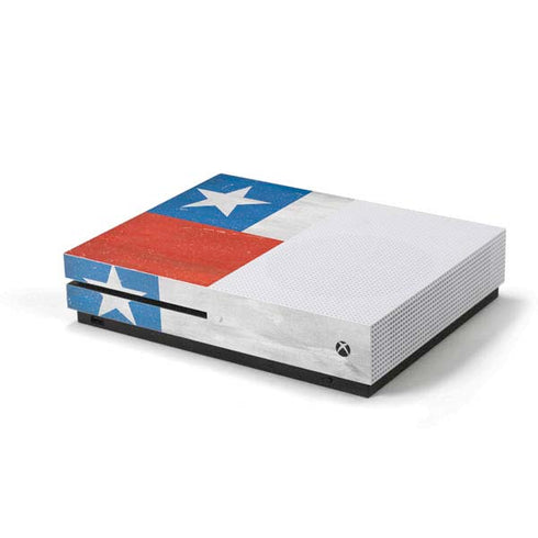 Chile Flag Distressed Xbox One S Console Skin