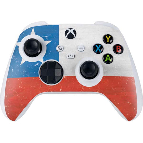 Chile Flag Distressed Xbox Series S Controller Skin