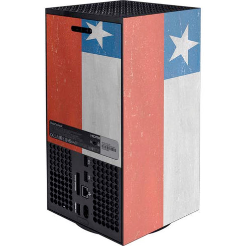 Chile Flag Distressed Xbox Series X Console Skin