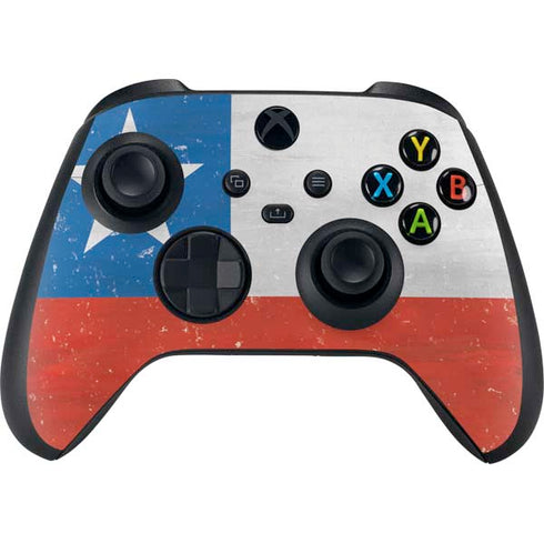 Chile Flag Distressed Xbox Series X Controller Skin