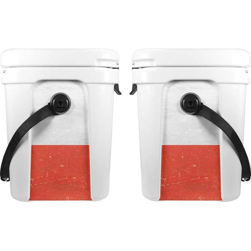 Chile Flag Distressed YETI Roadie 24 Hard Cooler Skin