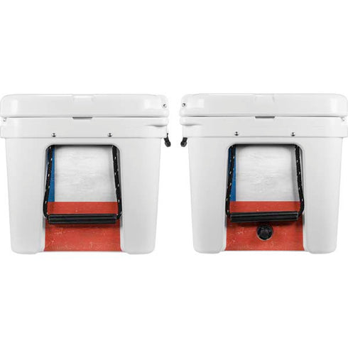 Chile Flag Distressed YETI Tundra 65 Hard Cooler Skin