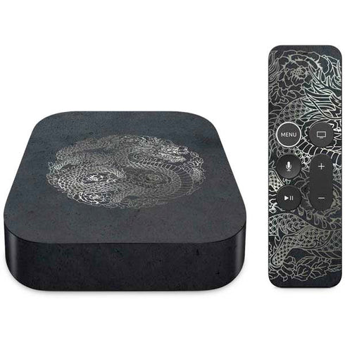 Chinese Black Dragon Apple TV Skin