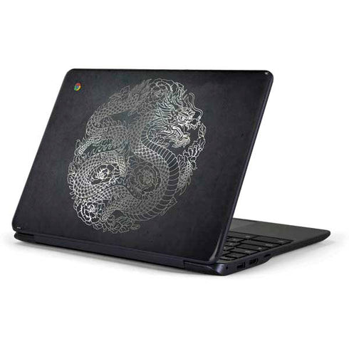 Chinese Black Dragon Samsung Chromebook Skin