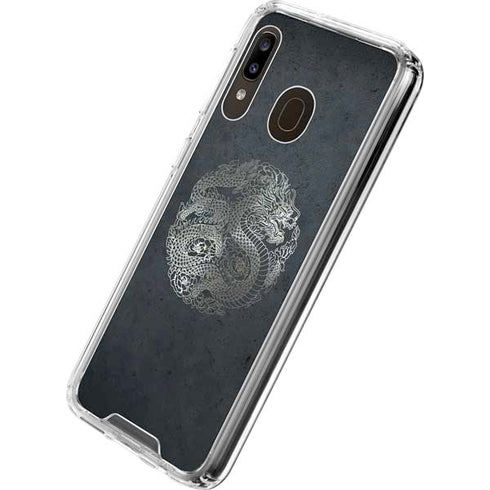 Chinese Black Dragon Galaxy A30 Clear Case