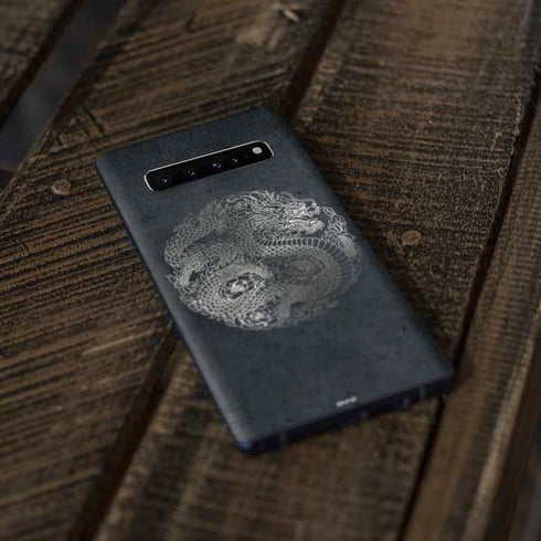 Chinese Black Dragon Galaxy S10 Skin