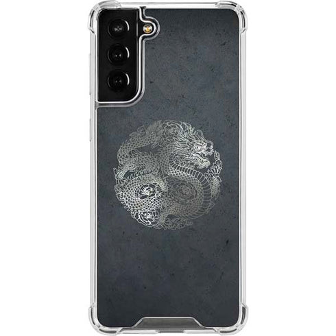 Chinese Black Dragon Galaxy S21 FE Clear Case