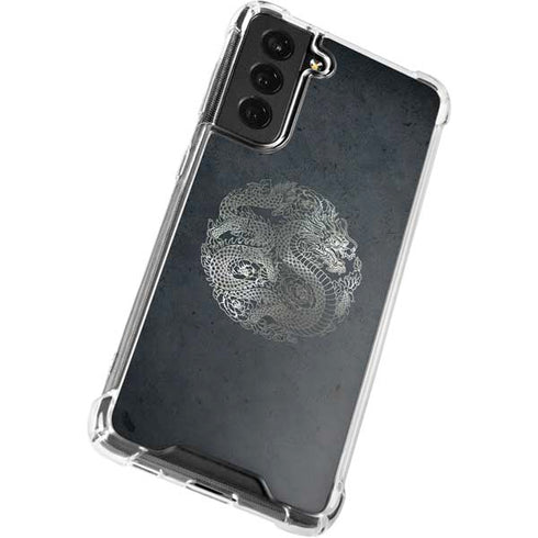 Chinese Black Dragon Galaxy S22 Clear Case