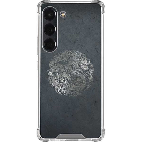 Chinese Black Dragon Galaxy S23 Clear Case