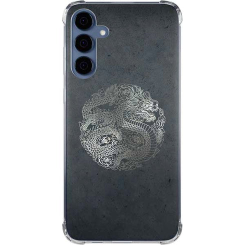 Chinese Black Dragon Galaxy S24 Clear Case