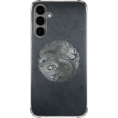 Chinese Black Dragon Galaxy S24 Plus Clear Case