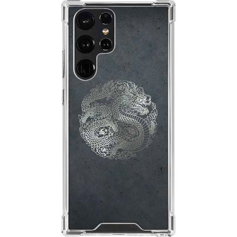 Chinese Black Dragon Galaxy S24 Ultra Clear Case