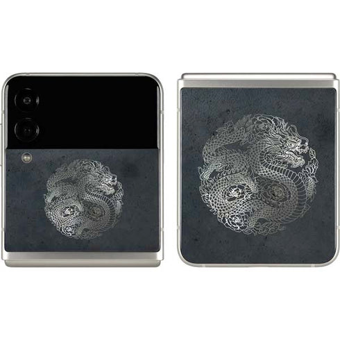 Chinese Black Dragon Galaxy Z Flip3 5G Skin