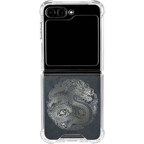 Chinese Black Dragon Galaxy Z Flip5 5G Clear Case