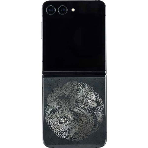 Chinese Black Dragon Galaxy Z Flip5 5G Skin