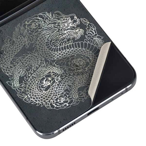 Chinese Black Dragon Galaxy Z Flip5 5G Skin