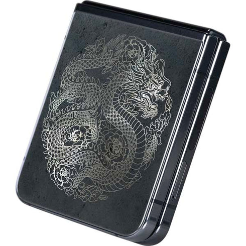Chinese Black Dragon Galaxy Z Flip5 5G Skin