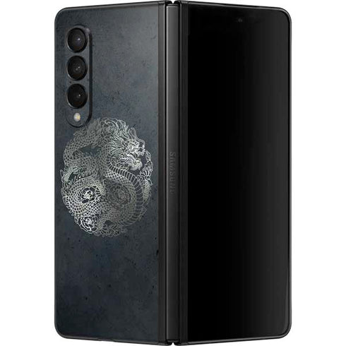 Chinese Black Dragon Galaxy Z Fold3 5G Skin
