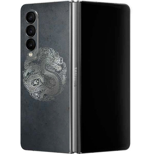 Chinese Black Dragon Galaxy Z Fold4 5G Skin