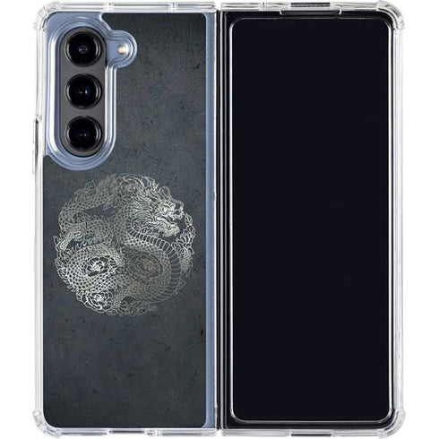 Chinese Black Dragon Galaxy Z Fold5 5G Clear Case
