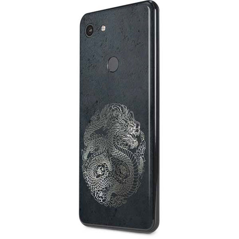 Chinese Black Dragon Google Pixel 3 XL Skin