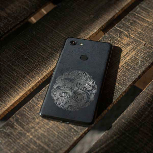 Chinese Black Dragon Google Pixel 3 XL Skin