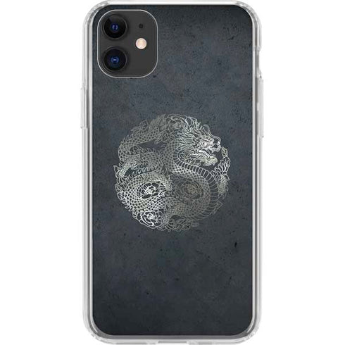 Chinese Black Dragon iPhone 11 Clear Case