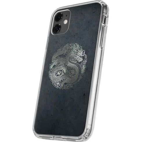 Chinese Black Dragon iPhone 11 Clear Case