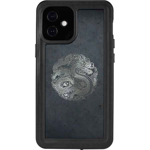Chinese Black Dragon iPhone 12 Mini Waterproof Case