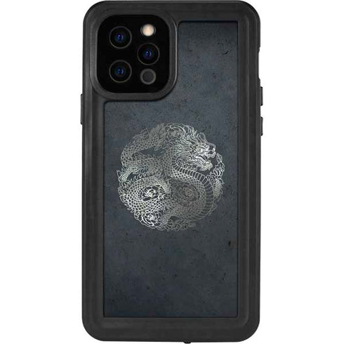 Chinese Black Dragon iPhone 12 Pro Waterproof Case