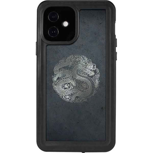 Chinese Black Dragon iPhone 12 Waterproof Case