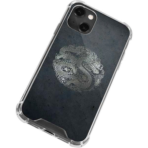 Chinese Black Dragon iPhone 13 Mini Clear Case