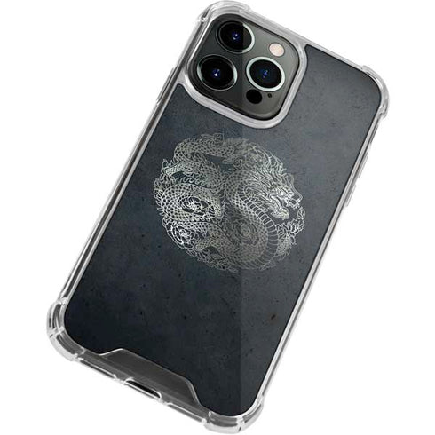 Chinese Black Dragon iPhone 13 Pro Clear Case