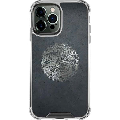 Chinese Black Dragon iPhone 13 Pro Max Clear Case