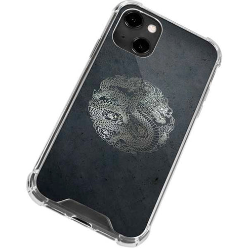 Chinese Black Dragon iPhone 14 Clear Case