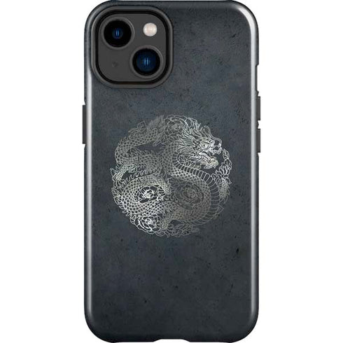 Chinese Black Dragon iPhone 15 Plus Impact Case