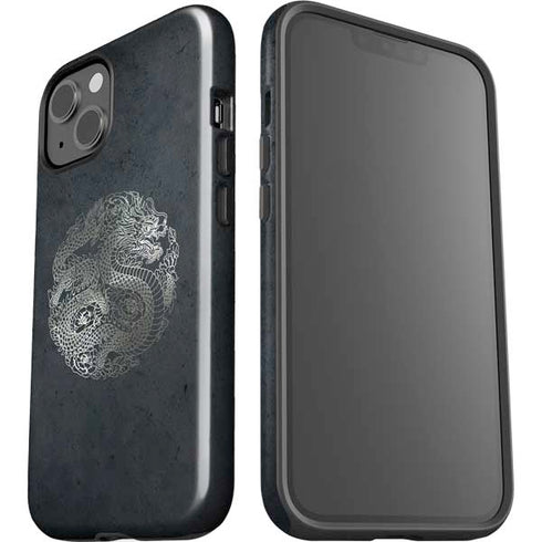 Chinese Black Dragon iPhone 15 Plus Impact Case