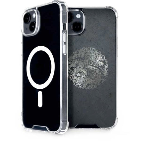 Chinese Black Dragon iPhone 15 Plus MagSafe Case
