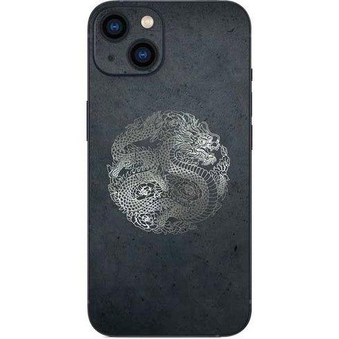 Chinese Black Dragon iPhone 15 Plus Skin