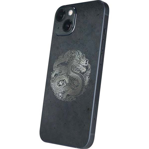 Chinese Black Dragon iPhone 15 Plus Skin