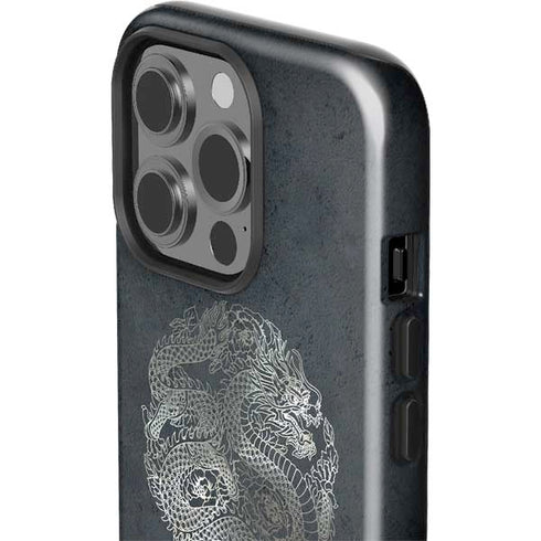 Chinese Black Dragon iPhone 15 Pro Impact Case